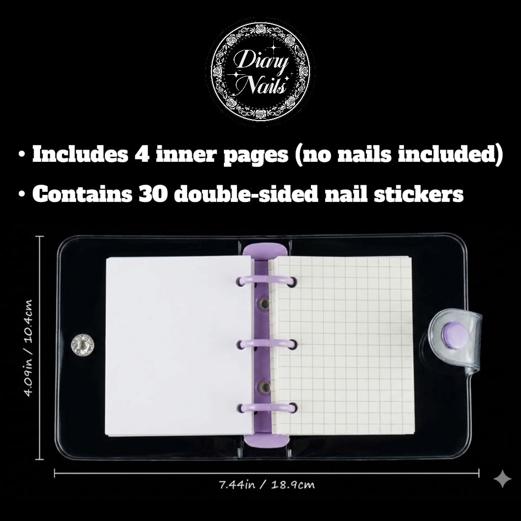 Nails Binder & Double-Sided Nail Stickers