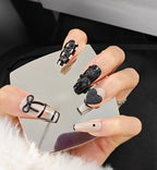 Matte Black Bow