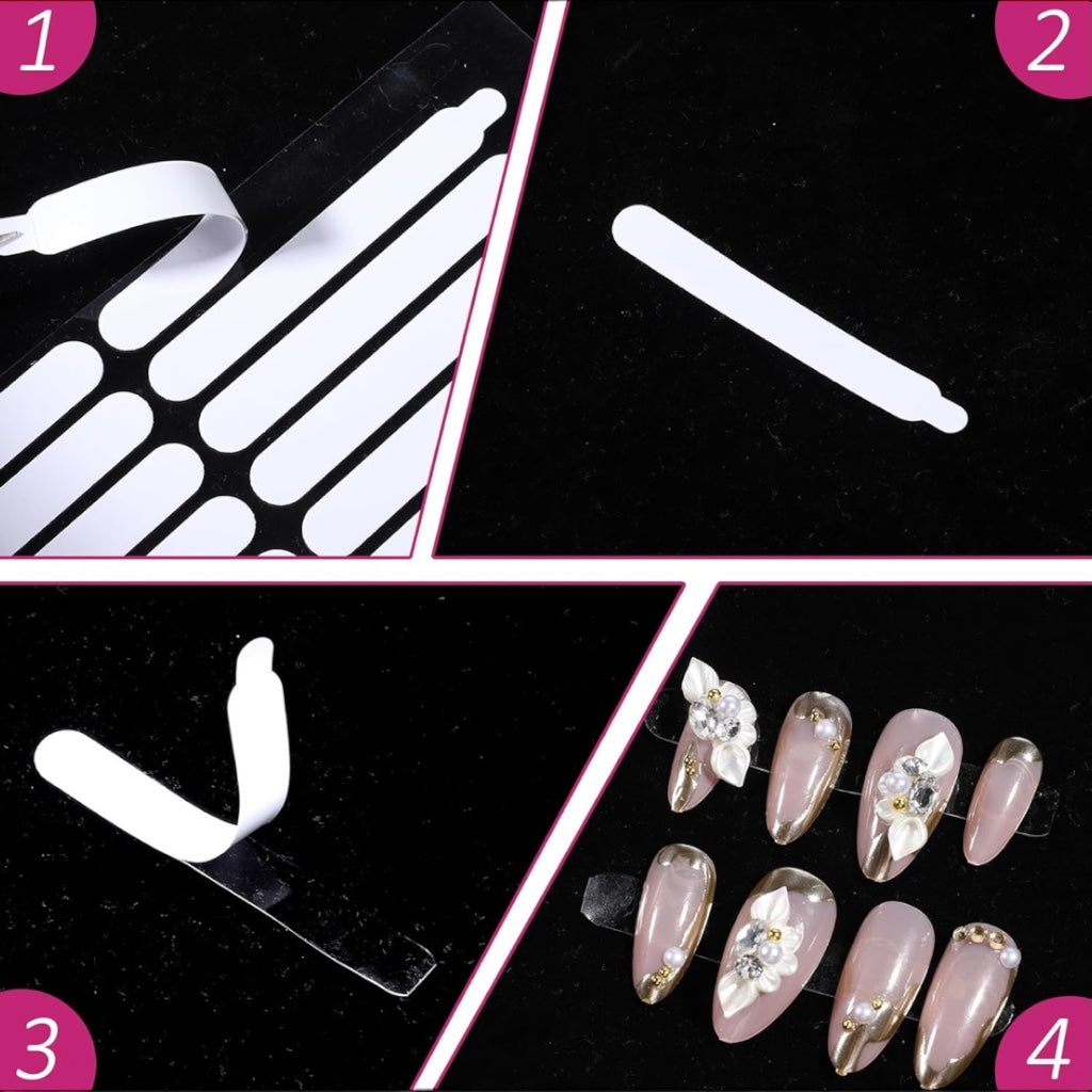 Nails Binder & Double-Sided Nail Stickers